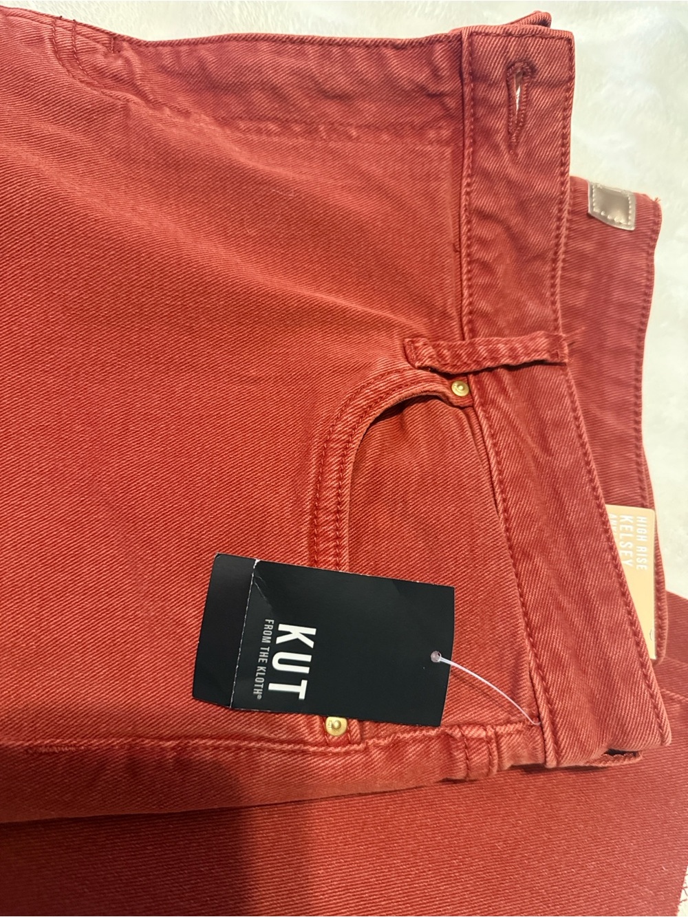 Kut from the Kloth Paprika High-Rise Ankle Flare Jeans - Picture 2 of 7